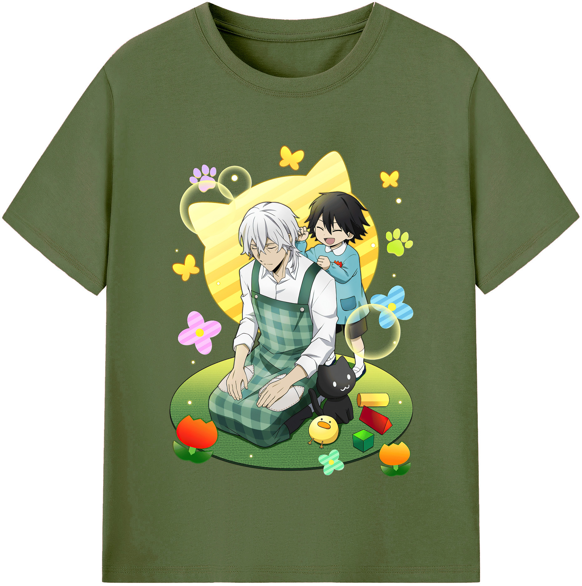 （画像用） 文豪ストレイドッグス Bungo Stray Dogs 綿100％半袖Tシャツ（フロントプリント）